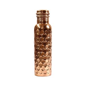 Hammered Copper Ayurveda <b>Water</b> <b>Bottle</b> 500ml Leak-Proof Direct Drinking Health Benefits for Adults Climbing Health Benefits <b>Metal</b> - Product Image 6