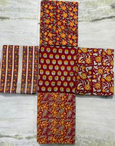 100% algodón bloque de mano tela impresa hecha a mano Jaipur Heritage tradicional ecológico transpirable bloque estampado tela de algodón - Product Image 4
