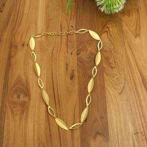 Handmade Brass Chain <b>Necklace</b> for Women Gold Plated <b>Statement</b> Link <b>Necklace</b> | Fashion Jewelry OEM ODM Manufacturer - Product Image 2