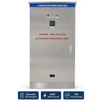 Tableau de distribution triphasé en acier inoxydable 304 pour panneaux photovoltaïques, appareillage de distribution basse tension extérieur pour parcs industriels