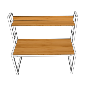 BFFB002-FBamboo 60x148x150cm Kt Hp Bn V K Thit B Vn Phng Vi Estantería Tin Nghi - Product Image 4