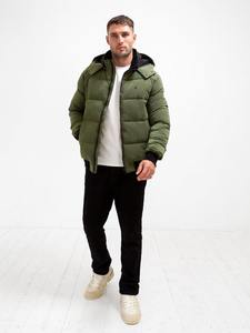 Blouson d'hiver à capuche avec logo personnalisé pour hommes Léger, respirant, coupe-vent, chaud, matelassé, Sports de plein air, entraînement décontracté - Product Image 2