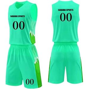 Venta al por mayor ropa de calle personalizada Jersey sublimación Logo baloncesto Jersey al por mayor uniforme de baloncesto corto en blanco 2 conjunto de dos piezas - Product Image 1