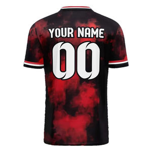 เสื้อฟุตบอลแบบใหม่ ออกแบบเองได้ เสื้อซ้อมฟุตบอล น้ำหนักเบา แห้งเร็ว ผลิตจากโพลีเอสเตอร์/คอตตอน สีตามสั่ง ชื่อทีม สำหรับผู้ใหญ่ - Product Image 2