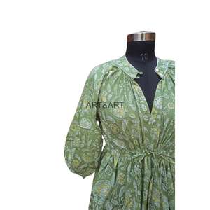 Himanshi Mid Length Floral <b>Dress</b> Soft Cotton & Vibrant Women's Himanshi <b>dress</b> Perfect for Casual Wear Affordable & Stylish - Product Image 4