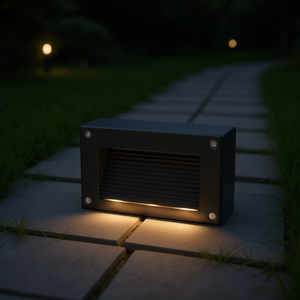 BRICK 3W Horizontal Recessed Path <b>Light</b> Modern Beacon Design for Outdoor Living <b>Spaces</b> - Product Image 3
