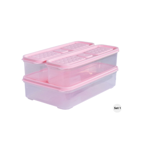 SB Tech Stackable Rectangle Plastic <b>Lunch</b> <b>Box</b> 2 <b>Compartments</b> Leak Proof Bpa Free Dual Tier High Capacity Korean Style - Product Image 5