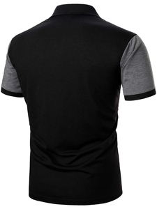 100% algodón, manga corta, antiarrugas, camisetas para hombre, Polo informal, ropa para hombre, polos para hombre, camiseta de Golf para hombre sólida - Product Image 3