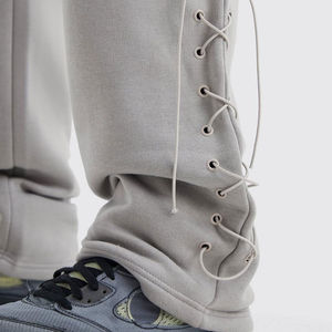 กางเกงสเวตเตอร์ทรงหลวมเอวสองชั้นสำหรับผู้ชายกางเกงฤดูหนาวทันสมัยออกแบบได้ตามต้องการ - Product Image 5