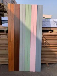 Panel de pared estriado de bambú para exteriores con aislamiento impermeable moderno de lujo paneles de revestimiento de madera tablero de madera exterior