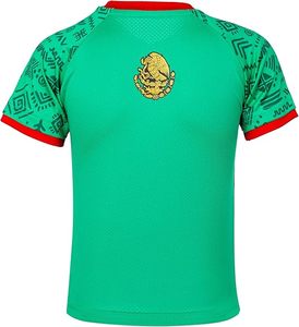 ชุดเสื้อทีมชาติเม็กซิโก สีเขียวขาว กางเกงขาสั้น ปักตราสโมสรด้วยเครื่องจักร ผ้าโพลีเอสเตอร์แห้งเร็ว ชุดกีฬาสำหรับเด็ก - Product Image 3