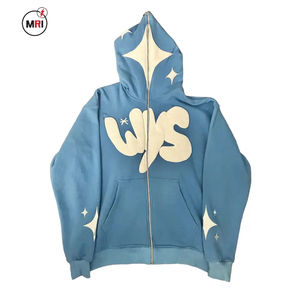 เสื้อฮู้ดผู้ชายผ้าคอตตอน100% ลายนูนเสื้อฮู้ดและเสื้อสเวตเตอร์พิมพ์ลายพัฟ - Product Image 3