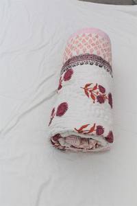 Juego de Edredón Ligero y Lavable de Algodón 100% con Estampado a Mano de Jaipur, Ecológico, Tamaño Queen, Gran Oferta - Product Image 3