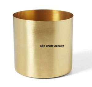 Venta al por mayor de aluminio Chapado en cobre vela tarro de alta calidad personalizado hecho a mano de lujo redondo vela tarro y contenedor de velas - Product Image 2