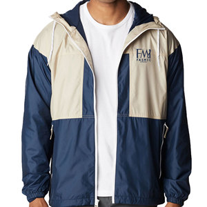 Chaquetas cortavientos de diseño único para hombre, chaqueta deportiva para exteriores de Material de poliéster 100%, resistente al agua, marca frontal personalizada - Product Image 2