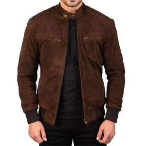 Chaqueta de cuero para hombre cálida de invierno de último estilo del fabricante de Pakistán Chaquetas de cuero con cuello impreso con logotipo personalizado - Product Image 5