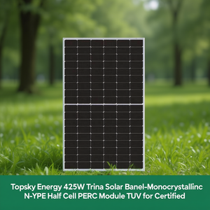 Panneau solaire Topsky Energy 425W Trina Solar - Monocristallin de type N, demi-cellule PERC, module certifié TUV - Product Image 3