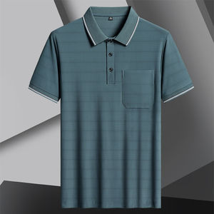 Summer New Dad Wear Polo respirant pour hommes Logo personnalisé R Polo à séchage rapide en vrac Vente en gros pour hommes - Product Image 2