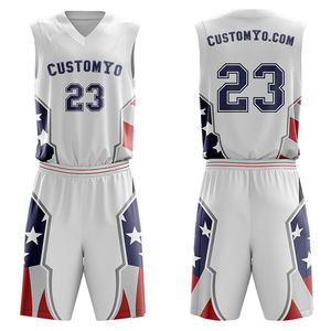 Vente directe d'usine 2026, maillots de basket-ball unisexes personnalisés pour hommes, vêtements de sport, ensembles uniformes, logo imprimé par transfert thermique, taille plus - Product Image 4