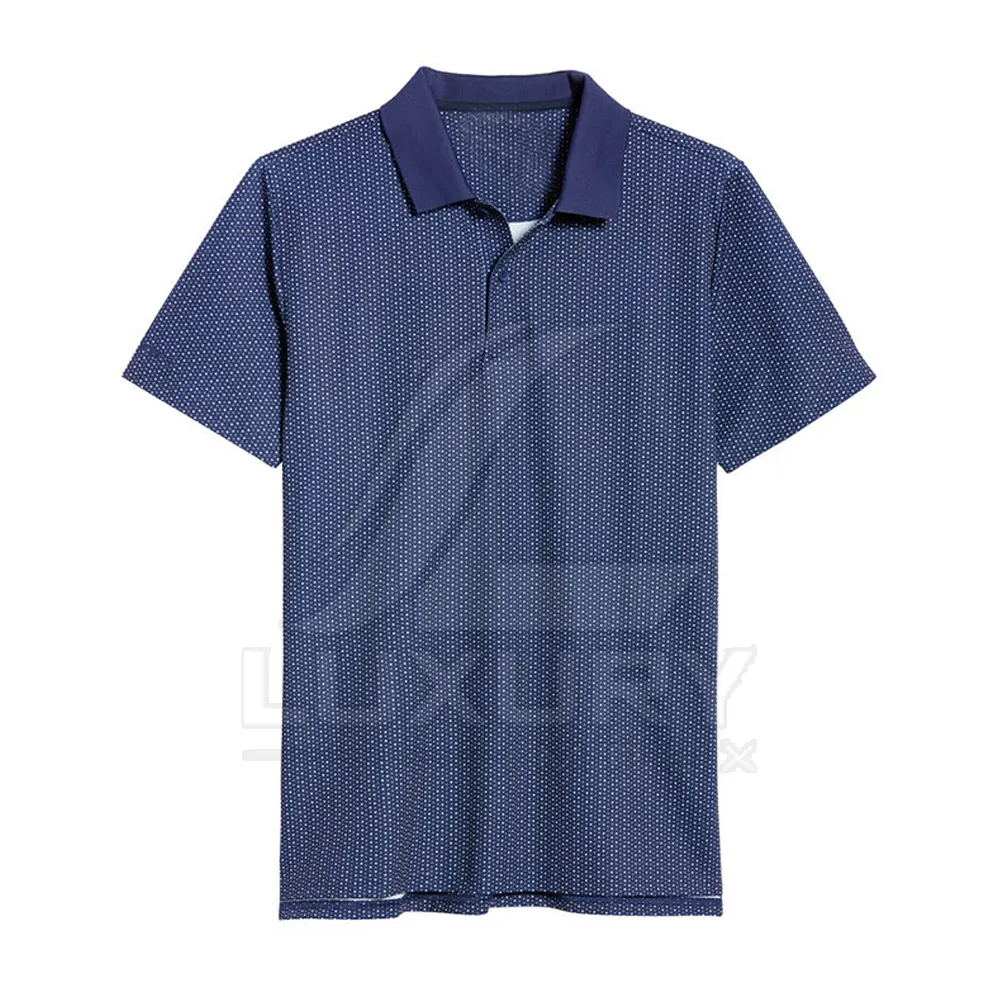 Full Dot Printed Best Selling Polo T-shirts Custom Logo High Quality Men Polo T-shirt For Sale