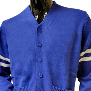 Cárdigan ligero de cuello redondo con frente abierto para mujer, suéter con botones y logotipos bordados personalizados - Product Image 3