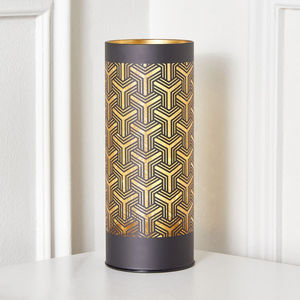Portavelas Votivo de Hierro Bicolor Personalizado, Diseño de Linterna Calada, Cilíndrico, Hecho a Mano, con Troquelado e Impresión, Decoración del Hogar - Product Image 6
