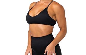 Sujetadores Deportivos de Copa Completa de Punto con Soporte Elegante para Mujer, con Tecnología de Absorción de Humedad, Diseño Transpirable y Sin Varillas - Product Image 3