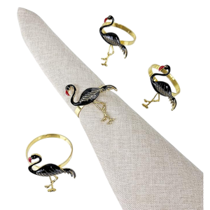 Anneau de serviette en argent de qualité exclusive, porte-serviettes en forme de renne avec un design avantageux pour la décoration de table de mariage - Product Image 6