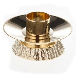 Bougeoir en laiton doré bougeoir trois côtés en laiton pour fournitures d'église décoration d'église - Product Image 5