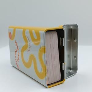 Thiết kế hộp thiếc màu vàng Thẻ Câu hỏi trò chơi tùy chỉnh câu hỏi thẻ trò chơi tùy chỉnh câu hỏi hộp thiếc thẻ trò chơi - Product Image 4