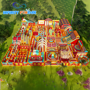 Parque de Juegos Inflable Comercial Grande, Trampolín Inflable para Exteriores, Parque de Atracciones, Parque Temático Inflable - Product Image 1