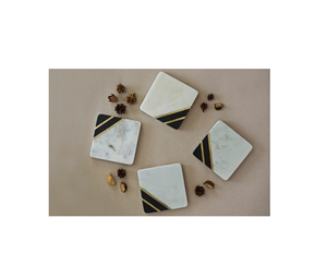 Most Attractive Design <b>Marble</b> <b>Coaster</b> Set of 4 white <b>Marble</b> <b>Coaster</b> Set Round Natural <b>Coasters</b> For Table Decorative - Product Image 1