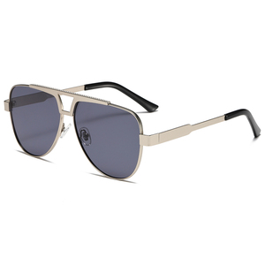Nouveauté RTS Lunettes de soleil métalliques à double pont tendance pour hommes et femmes Protection UV 2025 - Product Image 6