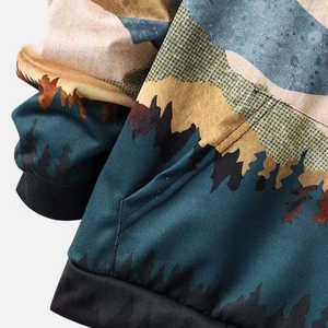 Sudaderas con Capucha Estampadas por Sublimación para Hombre, Fabricadas por OEM, con Tela de Rizo de Primera Calidad, Sudaderas Transpirables de Invierno para Hombre - Product Image 3