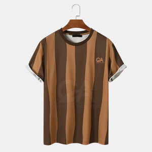 Camiseta ajustada directa de fábrica para hombre de la mejor calidad, camiseta de secado rápido de material de algodón/Bambú de gran tamaño personalizable de Pakistán - Product Image 1