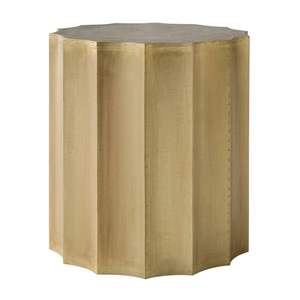 Tabouret d'appoint en métal et fer Design unique Round Top Handmade Sofa End Stool Bone Inlay Console for Living Room and Bedroom Furniture - Product Image 1