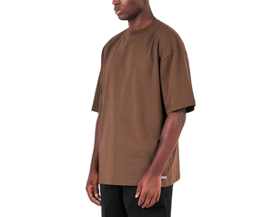 Camiseta de Algodón 100% con Logo Personalizado, Hombros Caídos, para Hombre, Estilo Vintage, Lavado Desgastado, Ajuste Holgado, Alta Calidad - Product Image 5