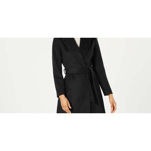 Cappotto lungo da donna Forecaster con cintura, nero, invernale, caldo, taglia 0 - Product Image 2