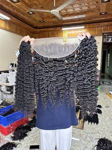 Venta al por mayor tendencia de alta calidad mechones rizados cabezas de entrenamiento de cabello humano vietnamita para mujeres negras vendedores - Product Image 4
