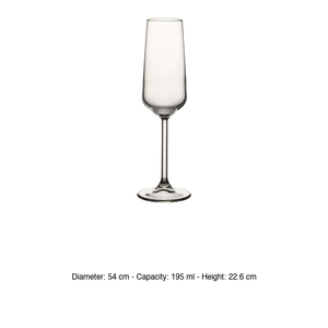 Copa de Vino para Degustación Allegra Flute 19.5 cl, Suministros para Hoteles y Catering, Suministros para Bares, Venta al por Mayor - Product Image 3