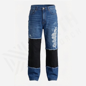 Pantalones Vaqueros Rectos Cómodos para Hombre, Color Personalizado, Botones, Impermeables, Transpirables, Diseño Bordado, Ropa de Calle, Ropa de Invierno - Product Image 1