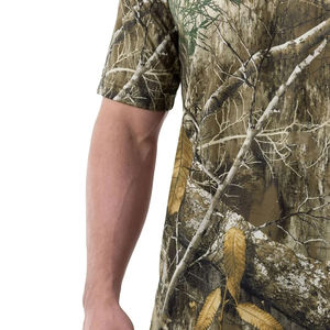 Camisetas de Algodón de 280 g/m² para Hombre, Diseño Personalizado del Fabricante, Estampado de Camuflaje de la Selva, Estilo Real Tree, para Acampar, Resistentes a Cualquier Condición - Product Image 3