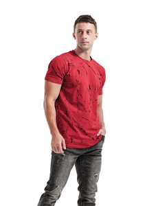 Camiseta de Hombre Roja con Logotipo Frontal, Manga Corta, Corte Regular, Cuello Redondo, Tejido de Punto, Casual, Transpirable, de Secado Rápido, Ecológica, de Poliéster - Product Image 2