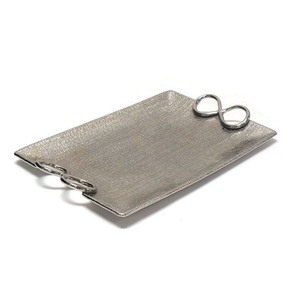 Bandeja de chocolate rectangular con acabado dorado, plato hecho a mano de calidad superior, bandeja de servicio de Metal elegante al por mayor con estilo clásico - Product Image 6