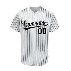 Uniforme de béisbol personalizado para hombre, aparejos transpirables, letras de sarga, números, sublimación impresa, nombre del equipo, Etiqueta Privada, deportes, OEM - Product Image 2