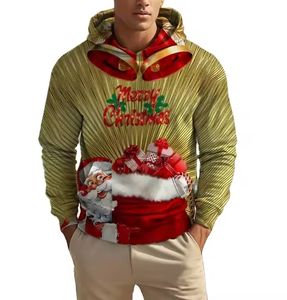 Wholesale 100% High Quality Custom Made Oversized Hooded Men's Hoodies & Sweatshirts <b>Christmas</b> Street Wear Men`s Hoodies - Product Image 3