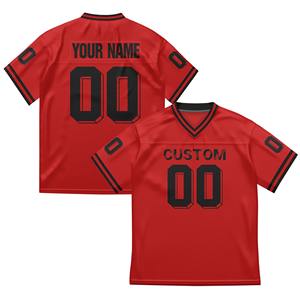 เครื่องแบบกีฬาเสื้อฟุตบอลระบายอากาศแขนสั้นพิมพ์ลายตัวอักษรขนาดใหญ่ - Product Image 4