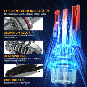 YOBIS S50 80w 8000LM, las Más Nuevas Luces LED para Automóvil de Alta Potencia con Haz Alto/Bajo, Color <span class=keywords><strong>Blanco</strong></span> 6000K, H1 H7 H4 H11 - Product Image 4