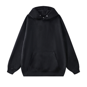 Vente en gros Fabricants en vrac souple Pull-over imprimé vierge lourd avec logo personnalisé Premium Sweatshirts à capuche surdimensionnés pour hommes - Product Image 3