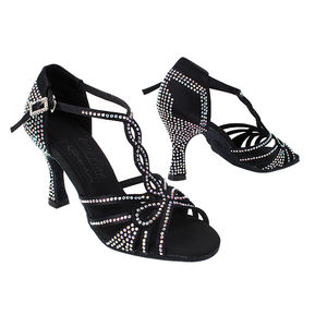 Scarpe da ballo latine molto belle S1008CC ballerine morbide e scarpe da ballo con soletta in PU di media larghezza - Product Image 1